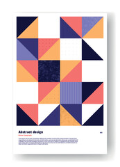 Abstract geometric poster