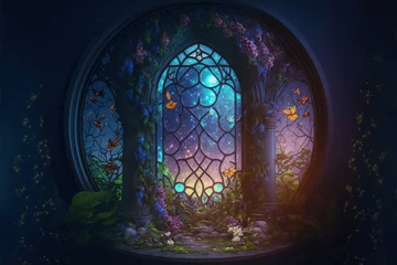 A stained glass portal to a fantasy world © Declan Hillman