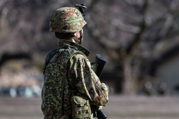 陸上自衛隊の自衛官（Japan ground self defense force infantry）