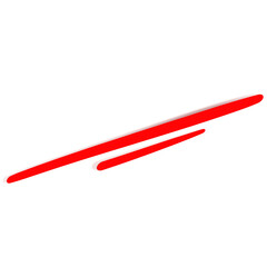 red pencil isolated, mark