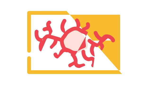 angioma health problem color icon animation