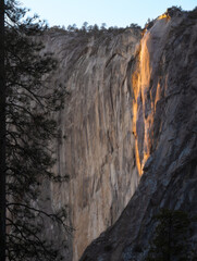 Firefall at Yosemite National Park, California