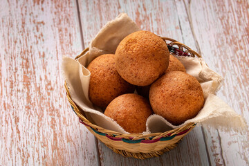 Fried colombian fritters - Traditional Colombian food