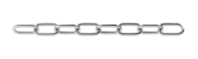 Obraz premium Chain isolated on white background. 3d illustration.
