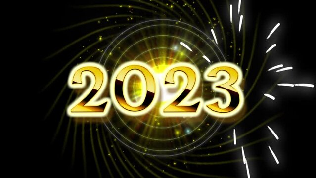 Golden Happy New Year 2023