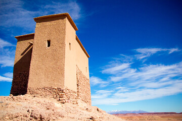Kasbah Ait Ben Haddou in the Atlas Mountains of Morocco. UNESCO World Heritage Site since 1987. Several films have been shot there