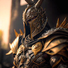 Golden armor warrior