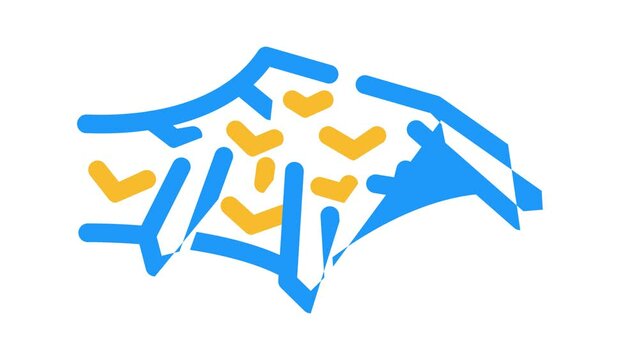 iron stone wing color icon animation