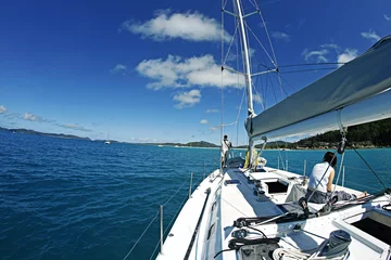 Stoff pro Meter sailing boat trip, whitsunday islands australia © vaun0815