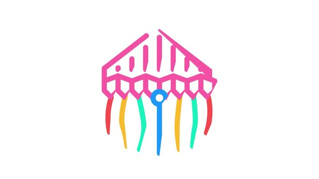 delta kite color icon animation