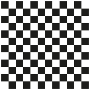 Black chess board. Tile design. Vector illustration. stock image.