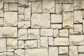 Texture of white brick wall as background