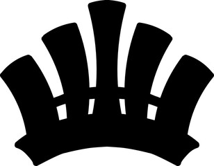 Crown design on white background. Vector illustration.