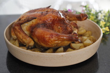 Frango Assado com Batatas