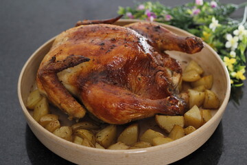 Frango Assado com Batatas