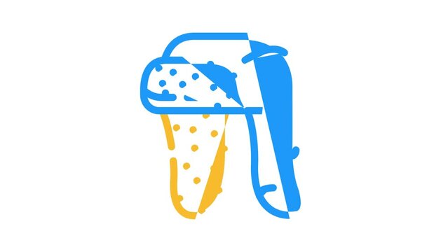 ushanka hat color icon animation