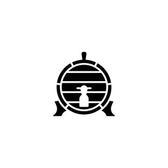 barrel beer icon vector design templates