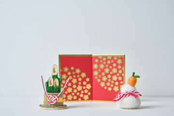 お正月飾りとコピースペース