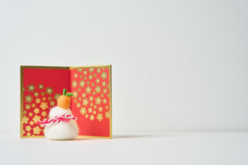 お正月飾りとコピースペース