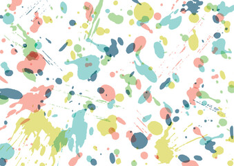 カラフルなインクが飛び散る模様スプラッシュ