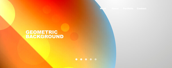 Geometric flowing shapes abstract background. Vector Illustration For Wallpaper, Banner, Background, Card, Book Illustration, landing page