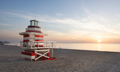 Fototapeta premium Lifeguard Stand Miami