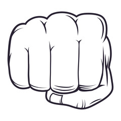 hand fist front