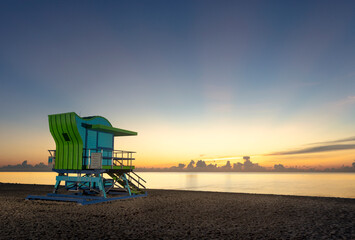 Fototapeta premium Lifeguard Stand Miami