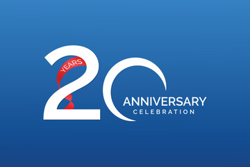 20 Years Anniversary Celebration banner design.