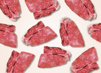 Raw fresh tasty uncooked meat Steak