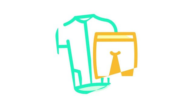 riding cloth color icon animation