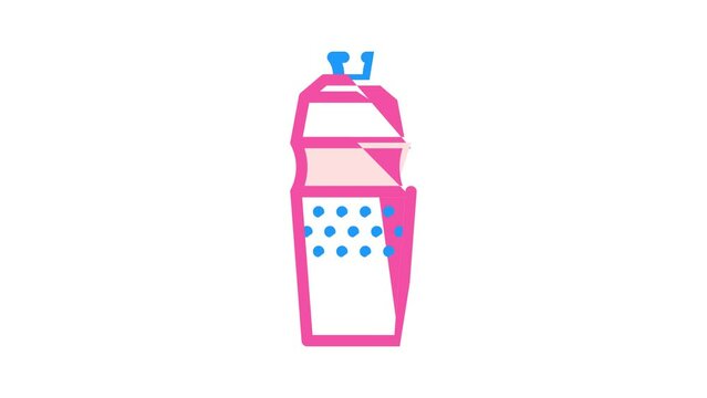 water bottle color icon animation