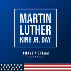 Fototapeta premium Martin Luther King Jr. Day Background Design