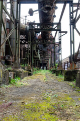 old abandoned industrial plant.