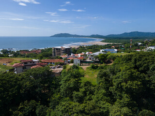 Fototapeta na wymiar Beautiful aerial view of a Beach resort in Tamarindo Guanacaste- Costa Rica