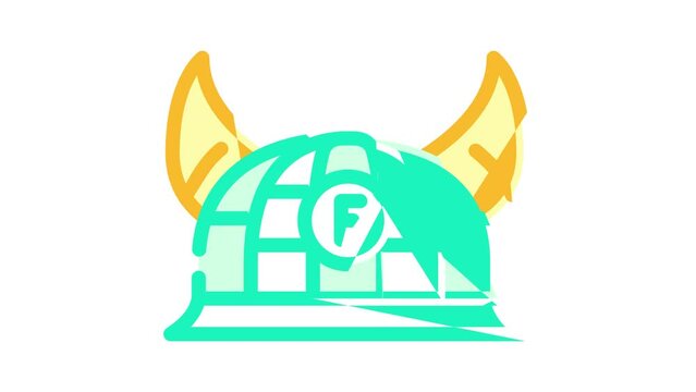 fan hat color icon animation