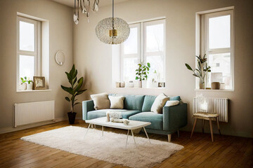 Fototapeta premium modern living room design