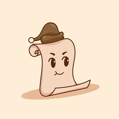 Cute adorable cartoon classic vintage retro paper ink pen illustration sticker icon mascot and logo
