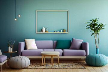 Mockup frame in interior background, room in light pastel colors, Scandi-Boho style, 3d rende home, living room. ... Similar ideas popular now. Living Room. Interior Design. Home Decor. Room Decor. De