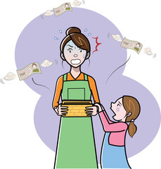 値上げで生活苦の主婦