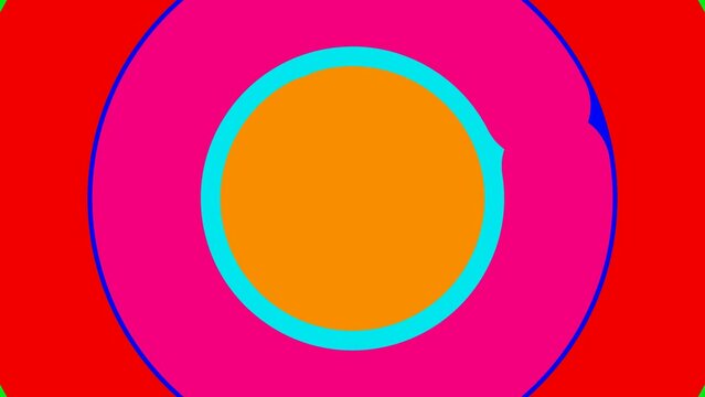 seamless transition circle on green screen for video channel