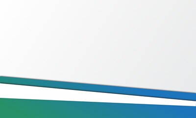 Obraz premium Luxury and premium concept Abstract blue green gradation and white overlapping layers background for Business presentation