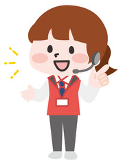 量販店スタッフの女性