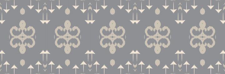 Fototapeta na wymiar Ikat designs tribal Aztec Seamless Pattern. Ethnic Geometric Batik Ikkat Digital vector textile Design for Prints Fabric saree Mughal brush symbol Swaths texture Kurti Kurtis Kurtas