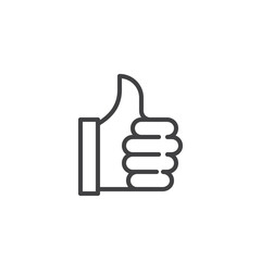 Like gesture line icon
