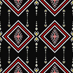 White, yellow and red line drawings have a black background, Art, Design, Patterns for use as background, Patterns for fabric patterns.