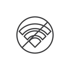 No network signal line icon