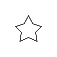 Naklejka na ściany i meble Star line icon