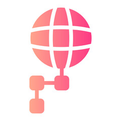 networking gradient icon