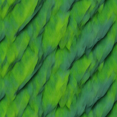 seamless texture of iridescent green feathers